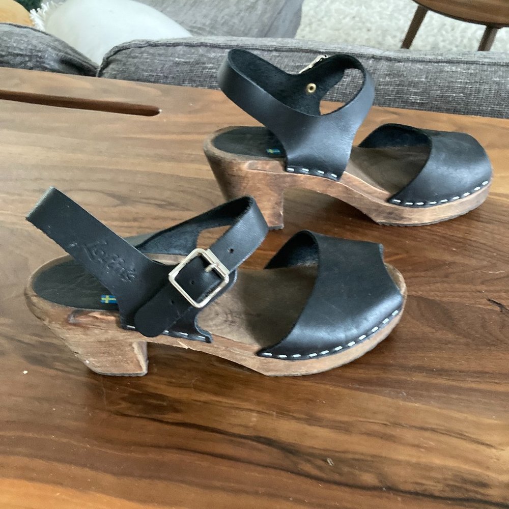 Lotta from Stockholm Highwood Peep-toe Clogs! Size 37 (6.5)